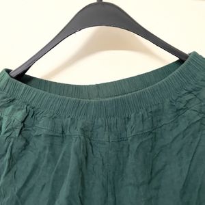 Green Colour Plazzo For Girls