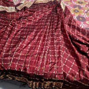 Pure Silk Ikkat Weave Saree