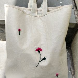 Embroidered Tote Bag