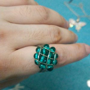 Green Ring , Boho Style