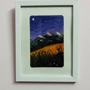 Mountain Art With Frame