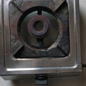 Old Gas Stove With Pipe