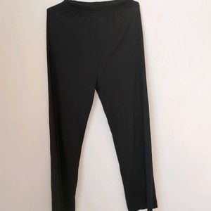 Black Ribbed Evergreen Trouser.