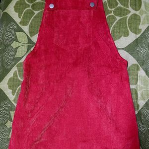 Red Dungaree-Shein