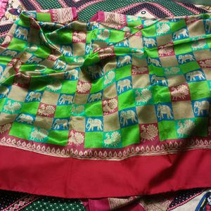 Gujrati Patola Style Saree With Blouse