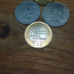 4 Indian Coins Collection Combo