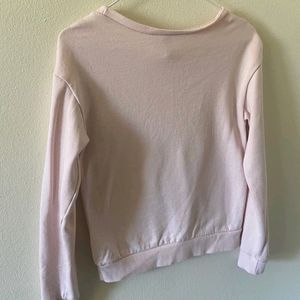 Pink H&M Hoodie Sweatshirt Full sleeve