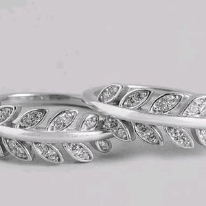 Silver Leaf Design Toe Ring