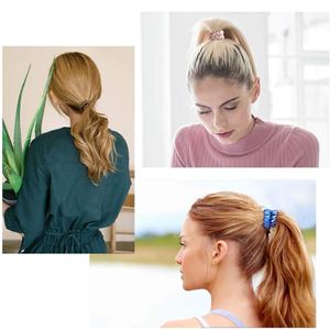 2 Pcs Of Spiral Hair Ties For Girls And Womens