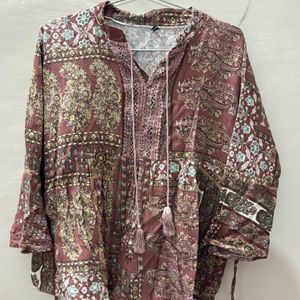 Mauve short kurti style top