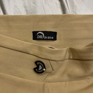 Imported Pant Very Soft  In Beige Color