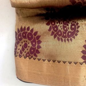 Kanchi Silk Saree With Stitched Blouse