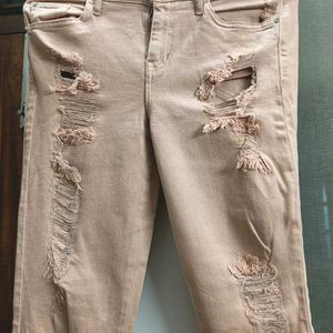 Rugged Peach Jeans