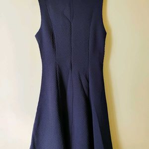 Navy Blue Van Heusen Solid Dress