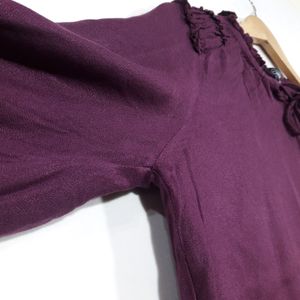 CHEROKEE Brand Women Dark Purple Top