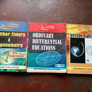 B.A./B.Sc. 2nd Sem. Maths Books