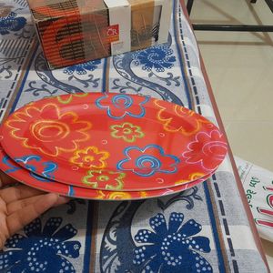 Oval Shape Serving Plates ( 2 Pieces)