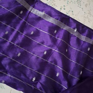 Purple Silk Saree