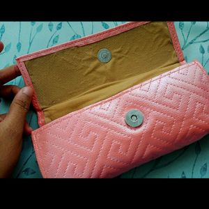 Peach Clutch Purse