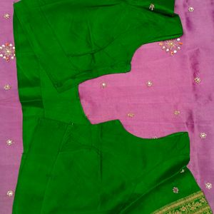 Zardoji Maggam Work Design Saree