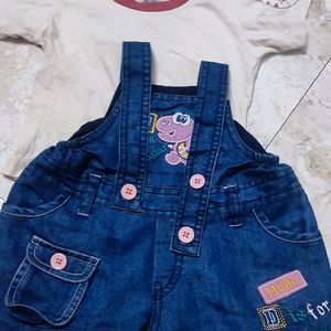 Baby Girl Dungarees COMBO pack Of 3