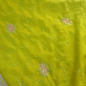 embroided saree