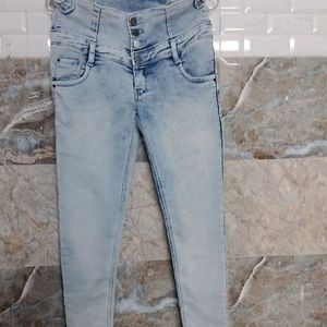 Trendy High Waist Skinny  Denium Jeans