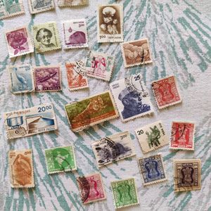 50 Old Indian Stamps