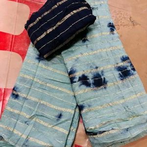 Zari Line Shibori Print Sarees