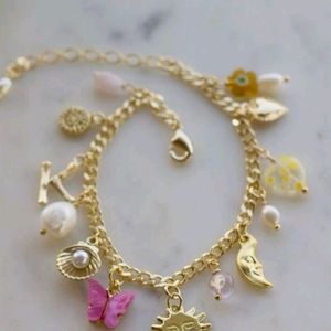 Charm Necklace And Bracelet