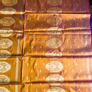 100% Pure Silk Dual Tone Kanjivaram Saree