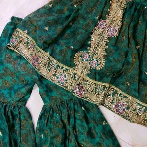 😍🦚New Elegant Rama Green Dress Set 🦚😍