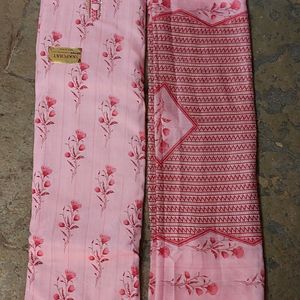 Pink Ethnic Dress Material