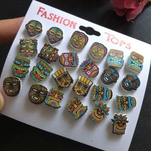 African Style Hippie Tribal Studs