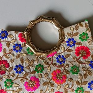 Embroidery Wallet Useful For Party And Festive