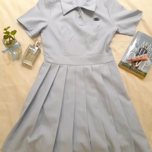 Korean Baby Blue tennis dress