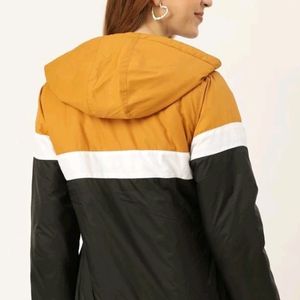 Women Colorblock Bomber Jacket