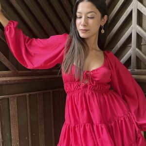 A Beautiful Pink Beachy Dress