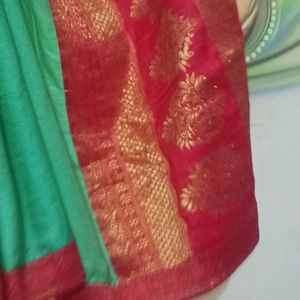 Sea Blue Fancy Saree