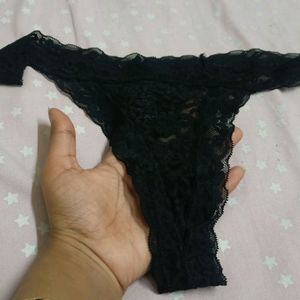 Black Net Thong