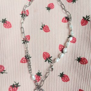 heart pearl necklace