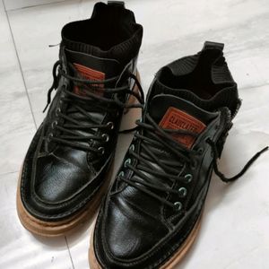 Leather Boots Men Spring High Casual Shoes for Me