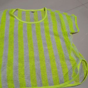 Neon Mesh Top