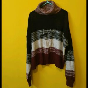 BLACK N MAROON COLOUR PULLOVER FROM ROADSTER. .