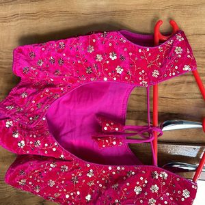 Pink Party Wear Blouse