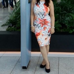 Beautiful White Floral Dress From quiz uk