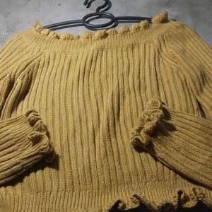 Women Knit Crop Sweater