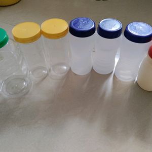 7 Empty Plastic Containers