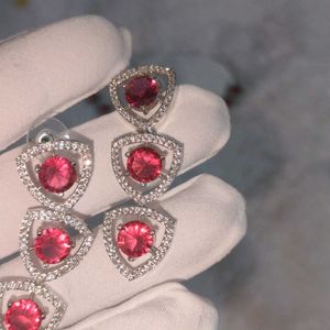 American Diamond Ruby Necklace