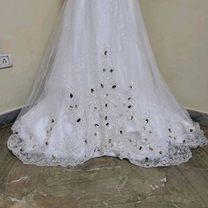 White Embellished Gown